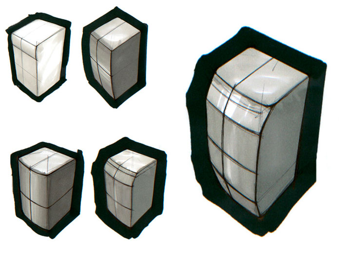 Croquis del diseño de cocinas Sindelen realizado por Imbris