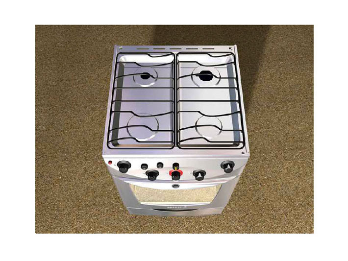 Modelado 3D del diseño de cocinas Sindelen realizado por Imbris